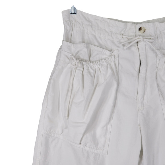 Vtg UnionBay Sportswear L Womens Jogger Pants White Pockets Barrel Y2K 90s - Picture 7 of 12